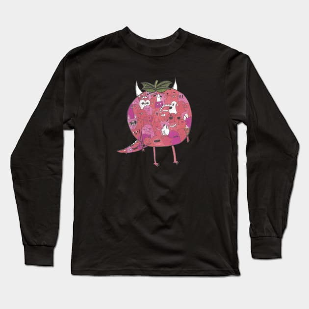 Tomato Lizard Long Sleeve T-Shirt by b_taco_designs